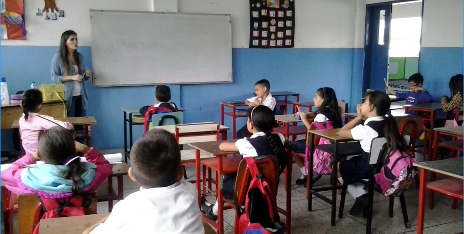 sc primera niños en clase